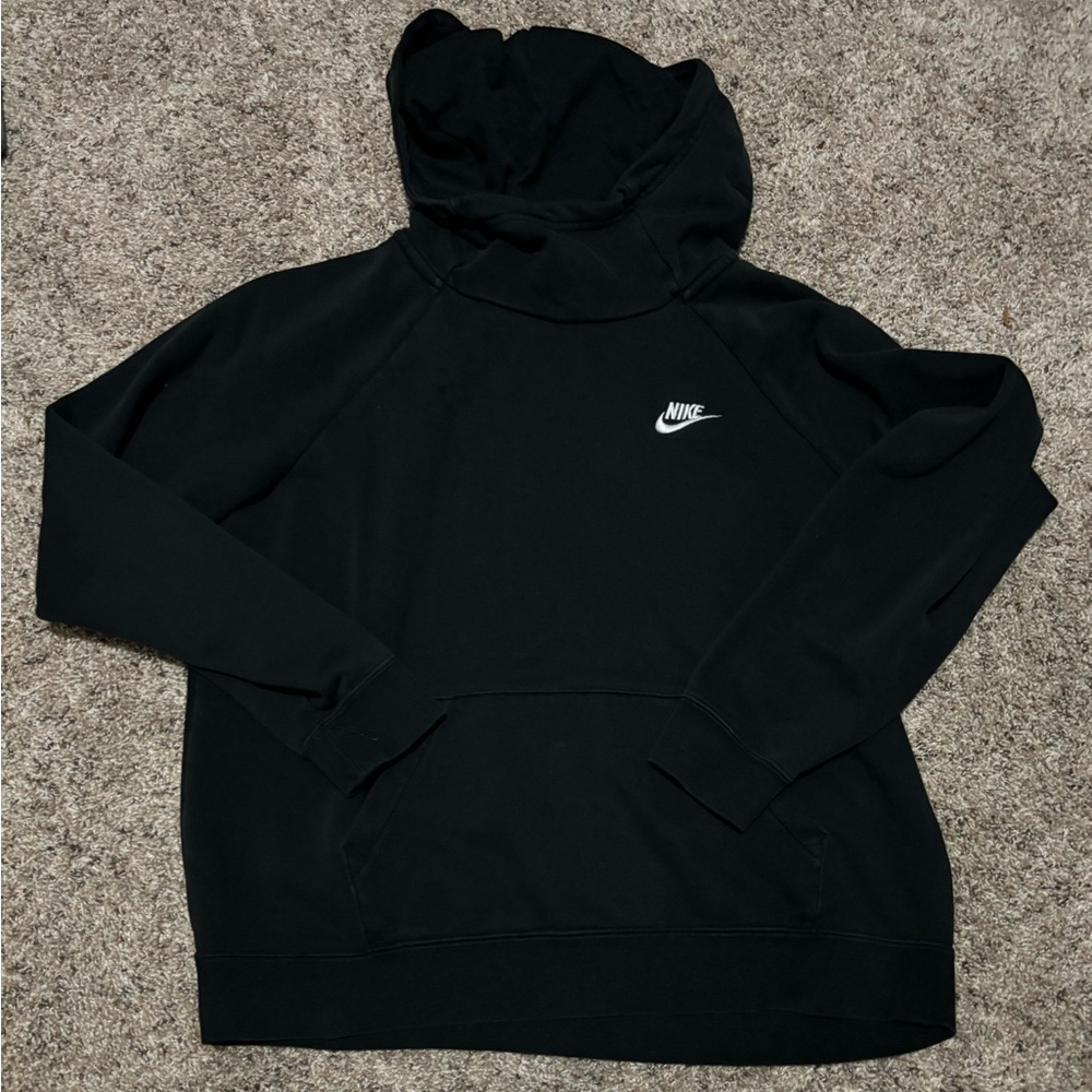 Black nike hoodie, size medium